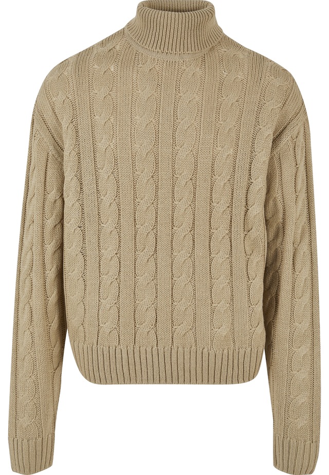 URBAN CLASSICS Rundhalspullover »Urban Classics Herren Boxy Roll Neck Sweater« 1 Stk.