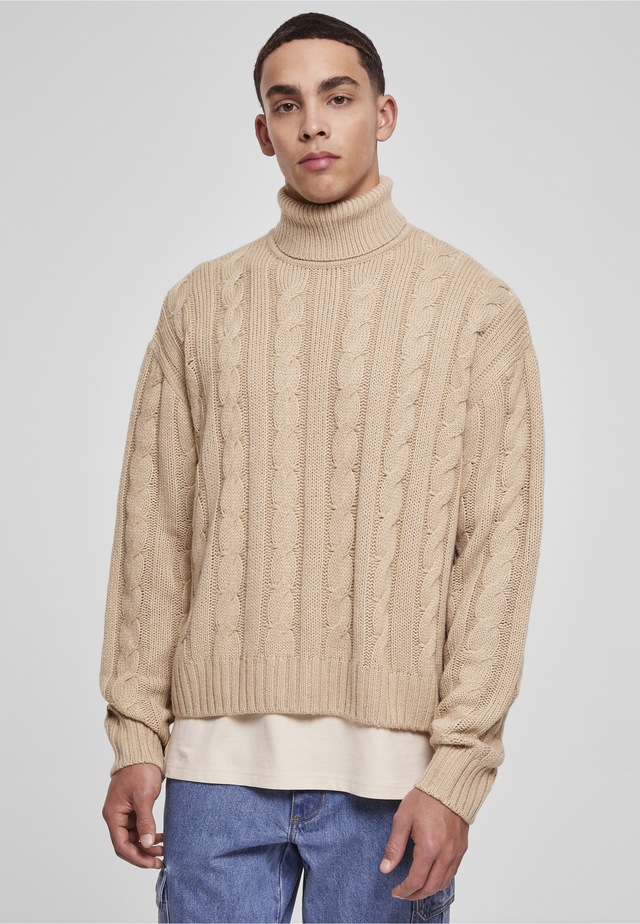 URBAN CLASSICS Rundhalspullover »Urban Classics Herren Boxy Roll Neck Sweater« 1 Stk.