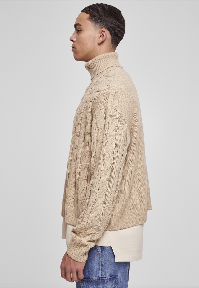 URBAN CLASSICS Rundhalspullover »Urban Classics Herren Boxy Roll Neck Sweater« 1 Stk.