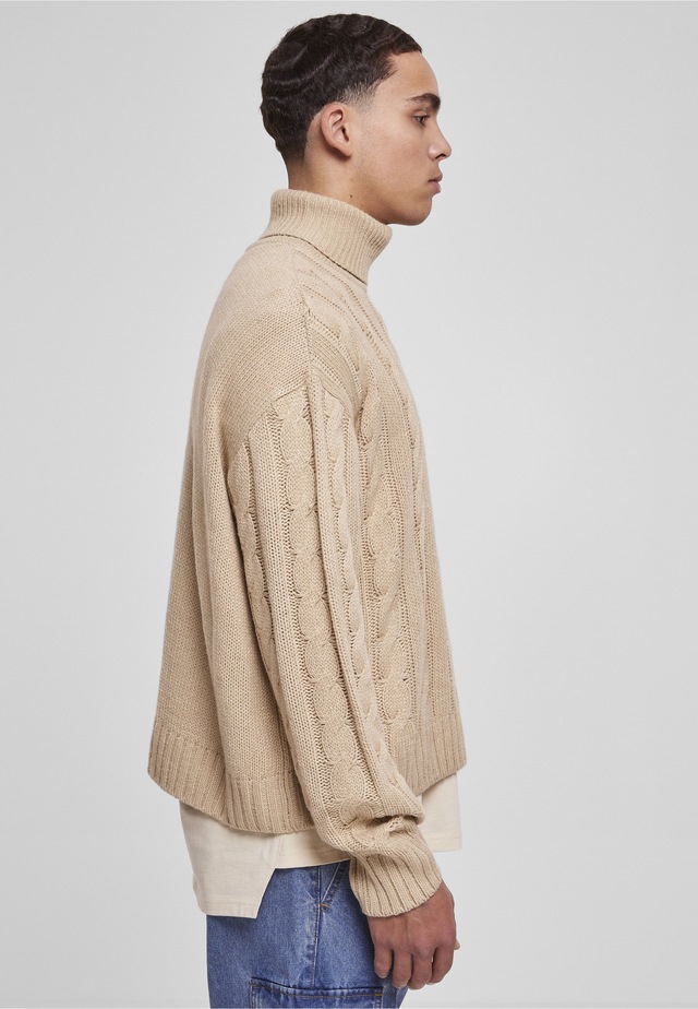 URBAN CLASSICS Rundhalspullover »Urban Classics Herren Boxy Roll Neck Sweater« 1 Stk.