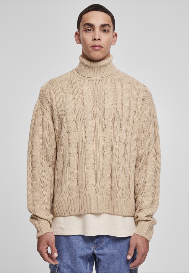 URBAN CLASSICS Rundhalspullover »Urban Classics Herren Boxy Roll Neck Sweater« 1 Stk.