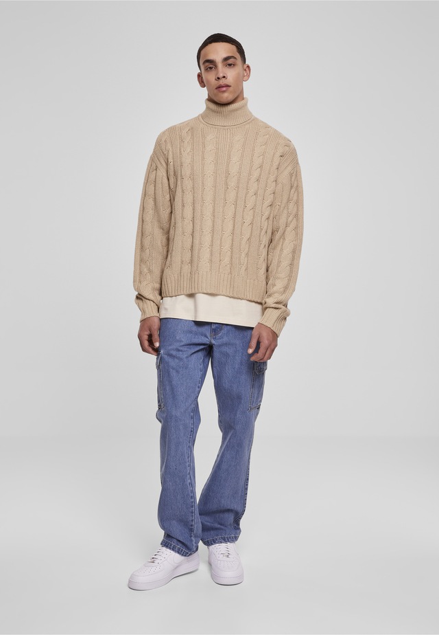 URBAN CLASSICS Rundhalspullover »Urban Classics Herren Boxy Roll Neck Sweater« 1 Stk.
