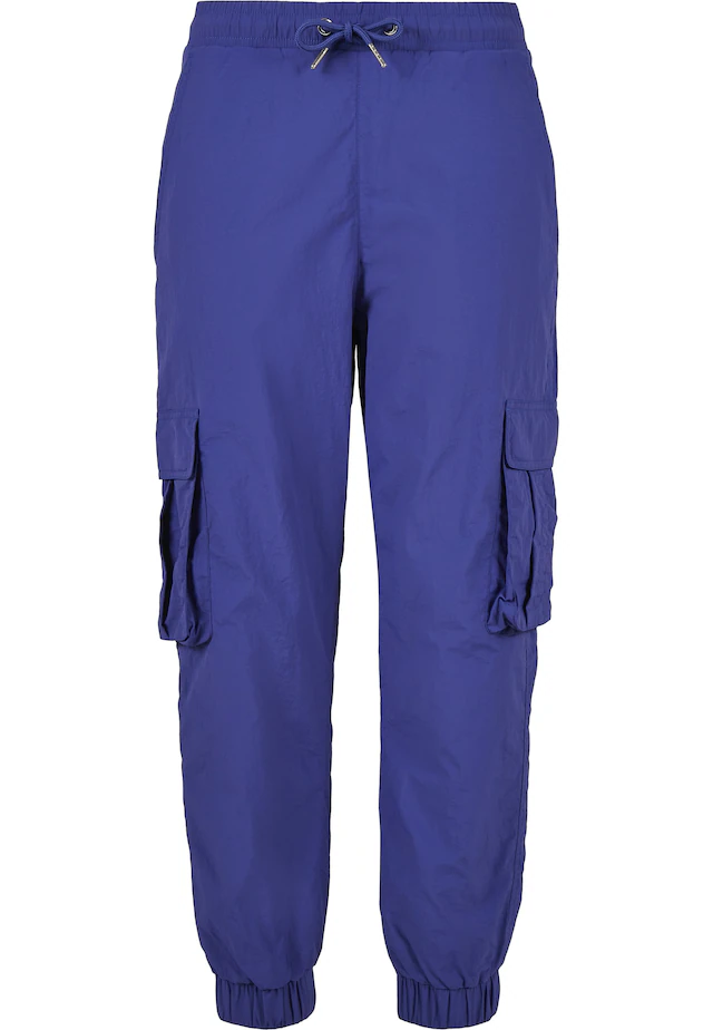 URBAN CLASSICS Schultertasche »Urban Classics Damen Ladies High Waist Crinkle Nylon Cargo Pants«