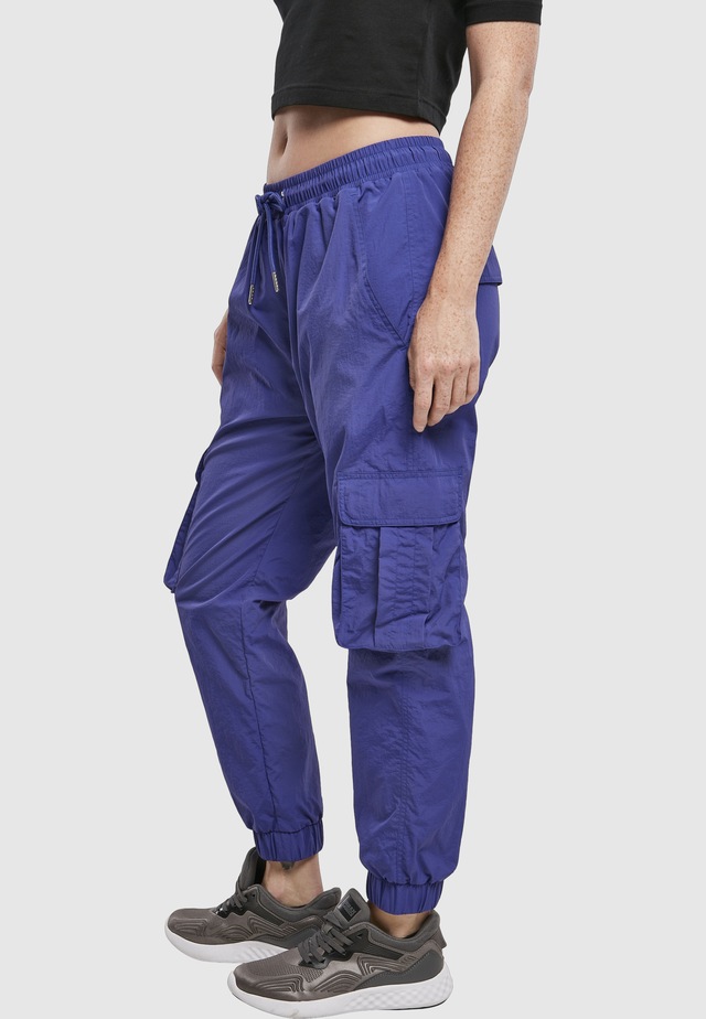 URBAN CLASSICS Schultertasche »Urban Classics Damen Ladies High Waist Crinkle Nylon Cargo Pants«