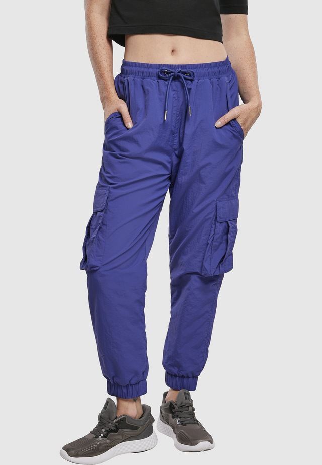 URBAN CLASSICS Schultertasche »Urban Classics Damen Ladies High Waist Crinkle Nylon Cargo Pants«