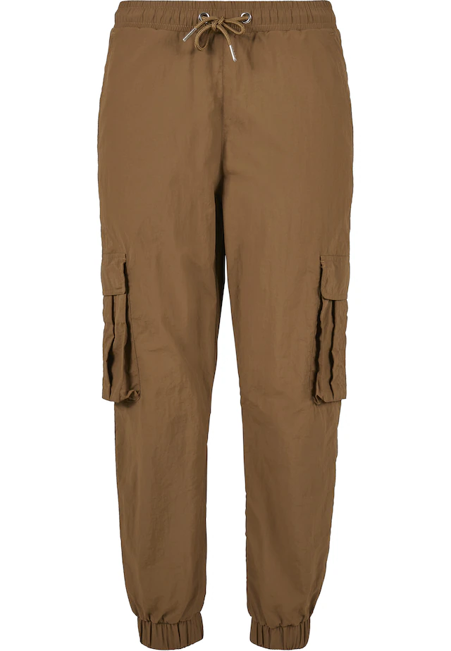 URBAN CLASSICS Schultertasche »Urban Classics Damen Ladies High Waist Crinkle Nylon Cargo Pants«
