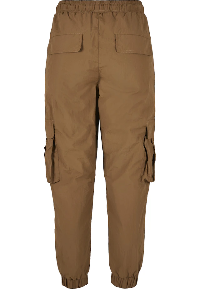 URBAN CLASSICS Schultertasche »Urban Classics Damen Ladies High Waist Crinkle Nylon Cargo Pants«