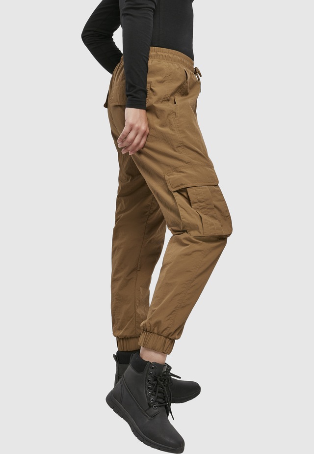 URBAN CLASSICS Schultertasche »Urban Classics Damen Ladies High Waist Crinkle Nylon Cargo Pants«