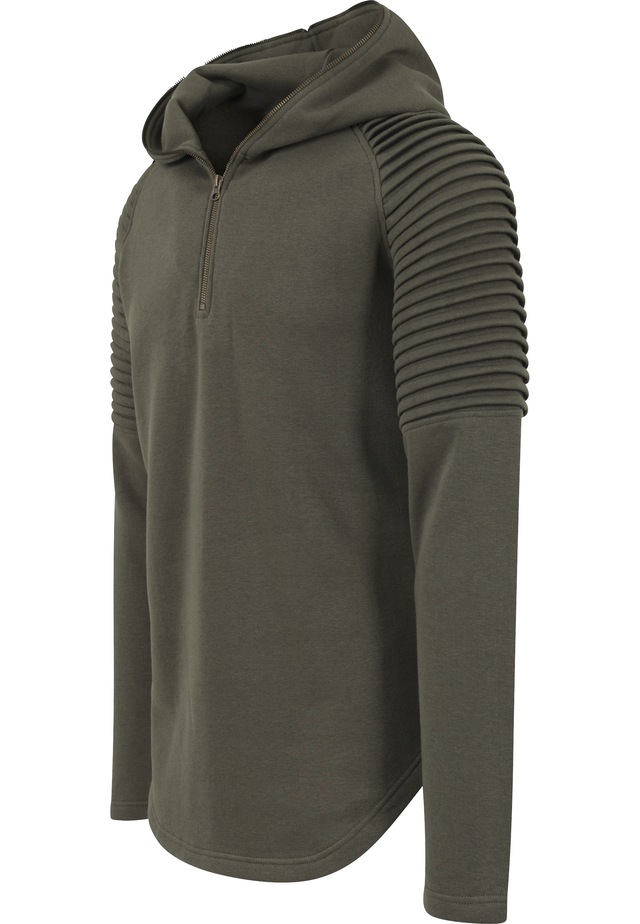 URBAN CLASSICS Kapuzenpullover »Urban Classics Herren Pleat Sleeves Terry Hoody« 1 Stk.