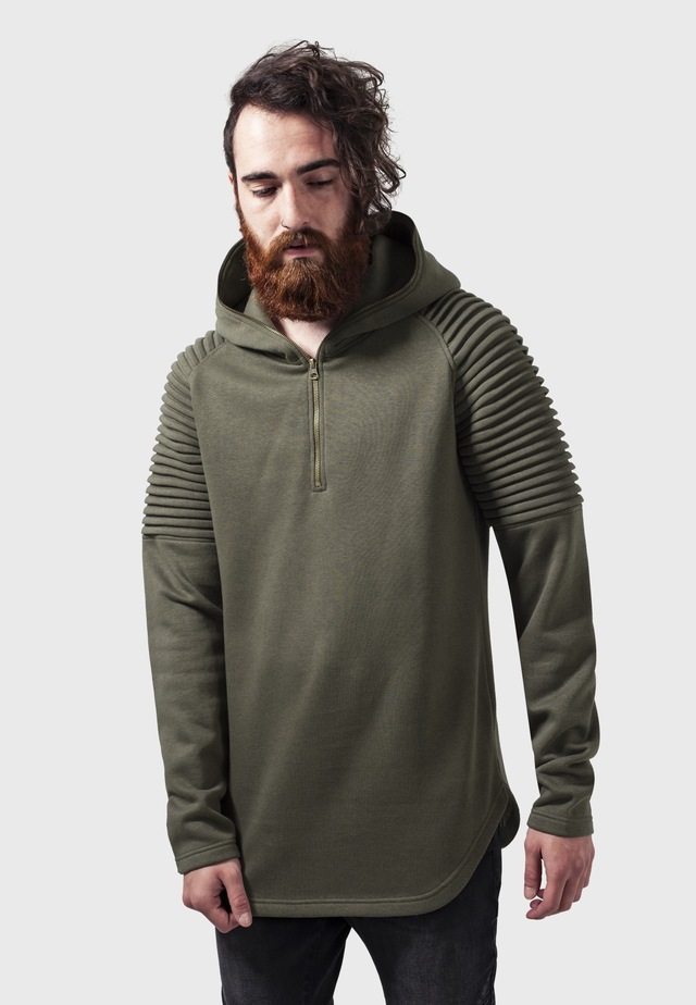 URBAN CLASSICS Kapuzenpullover »Urban Classics Herren Pleat Sleeves Terry Hoody« 1 Stk.