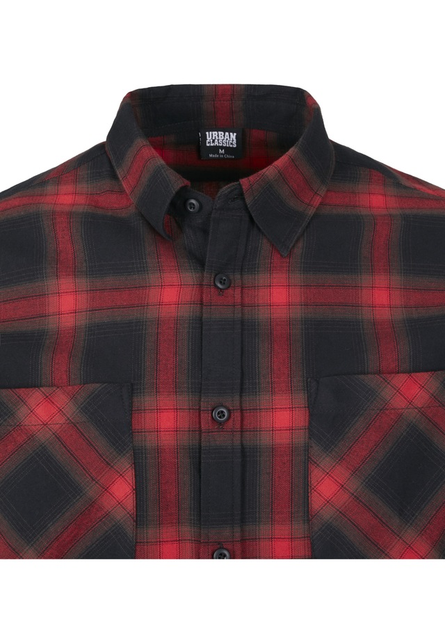 URBAN CLASSICS Langarmhemd »Urban Classics Herren Checked Flanell Shirt 6« 1