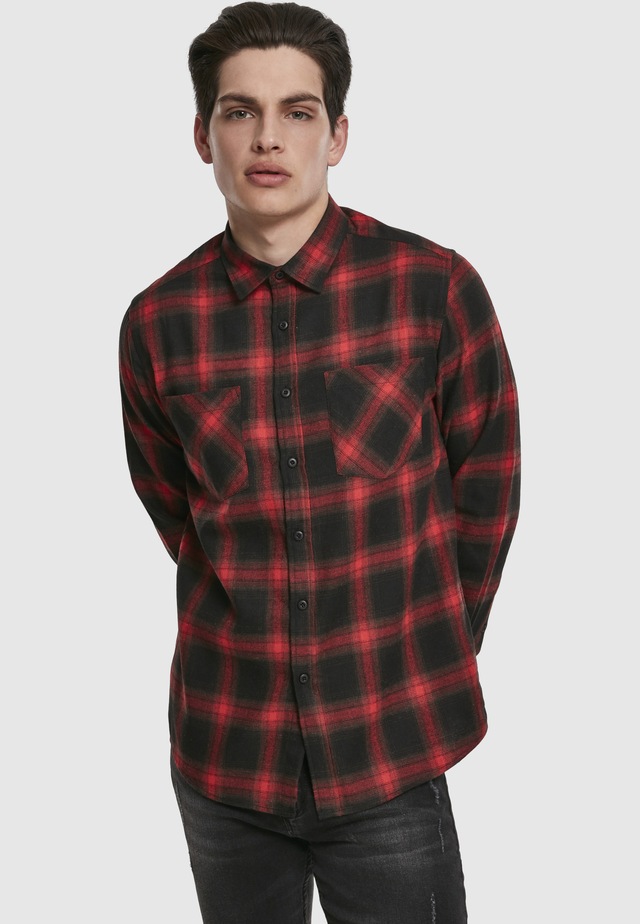 URBAN CLASSICS Langarmhemd »Urban Classics Herren Checked Flanell Shirt 6« 1