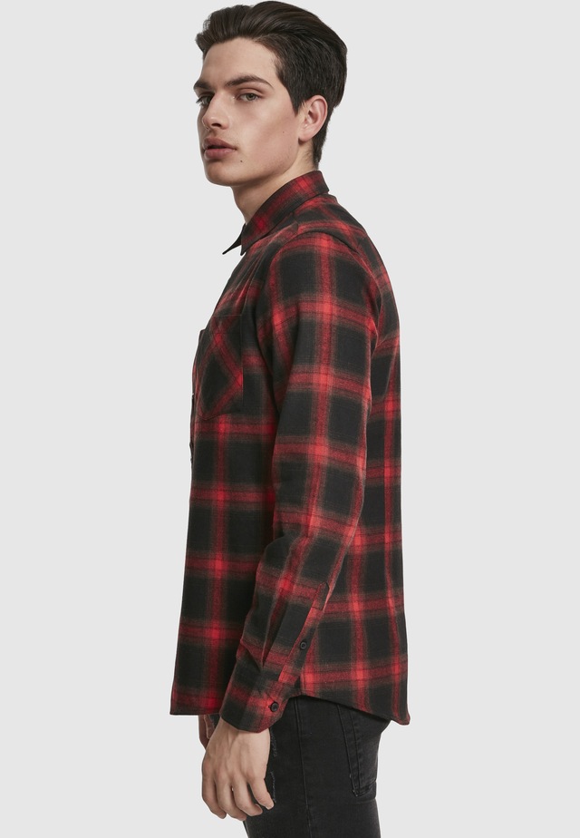 URBAN CLASSICS Langarmhemd »Urban Classics Herren Checked Flanell Shirt 6« 1