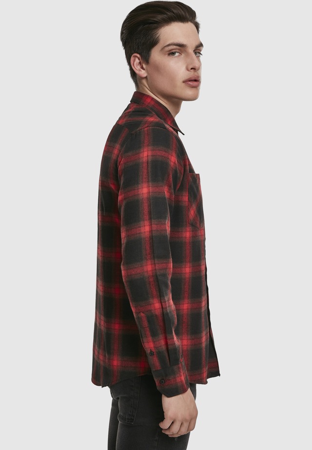 URBAN CLASSICS Langarmhemd »Urban Classics Herren Checked Flanell Shirt 6« 1