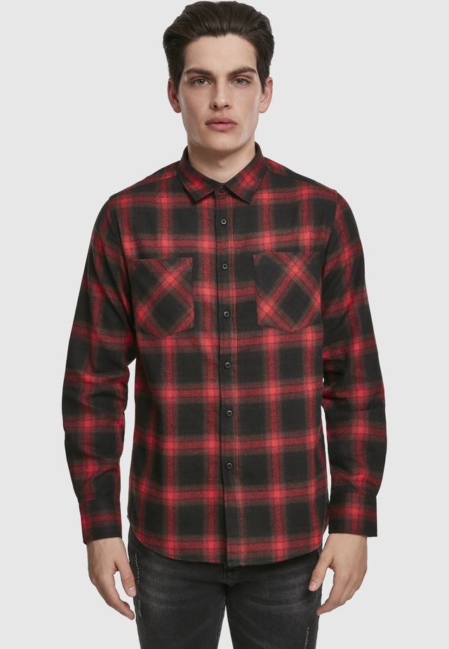 URBAN CLASSICS Langarmhemd »Urban Classics Herren Checked Flanell Shirt 6« 1