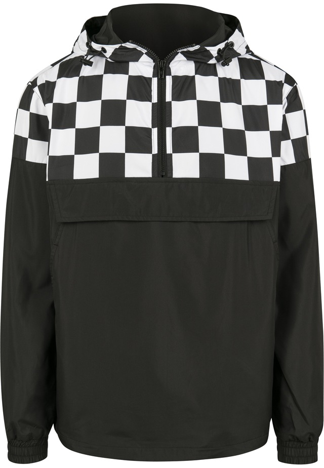 URBAN CLASSICS Langmantel »Urban Classics Herren Check Pull Over Jacket«