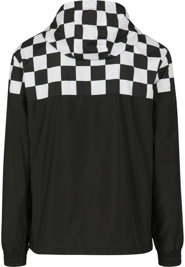 URBAN CLASSICS Langmantel »Urban Classics Herren Check Pull Over Jacket«