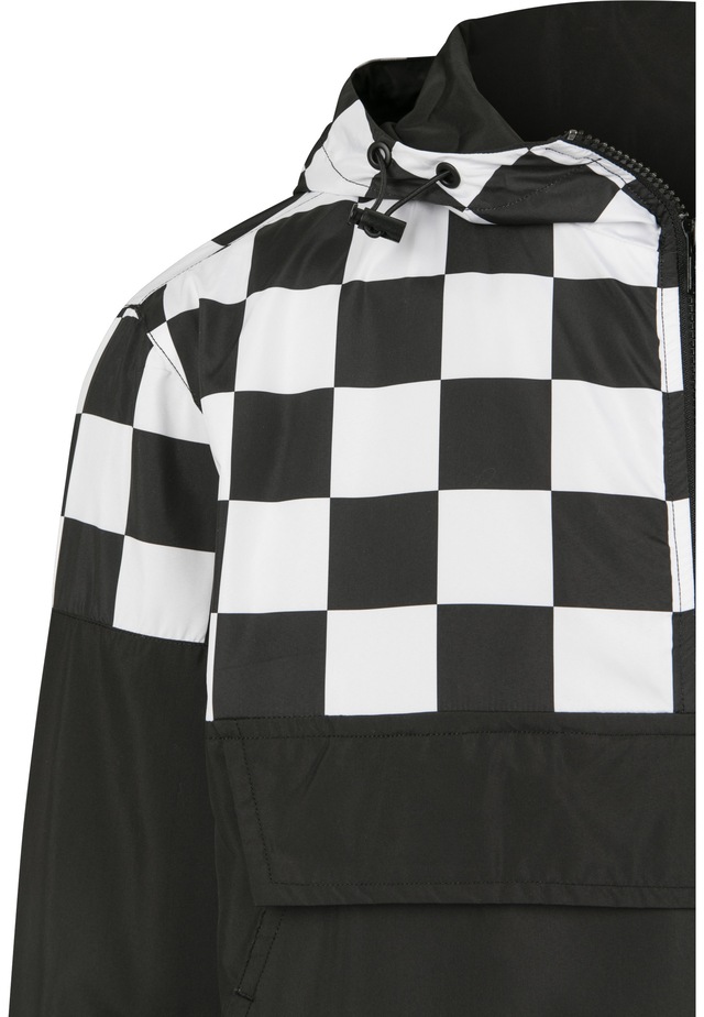 URBAN CLASSICS Langmantel »Urban Classics Herren Check Pull Over Jacket«