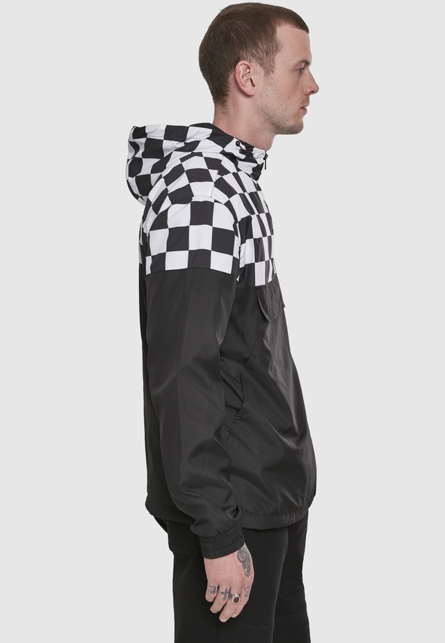 URBAN CLASSICS Langmantel »Urban Classics Herren Check Pull Over Jacket«
