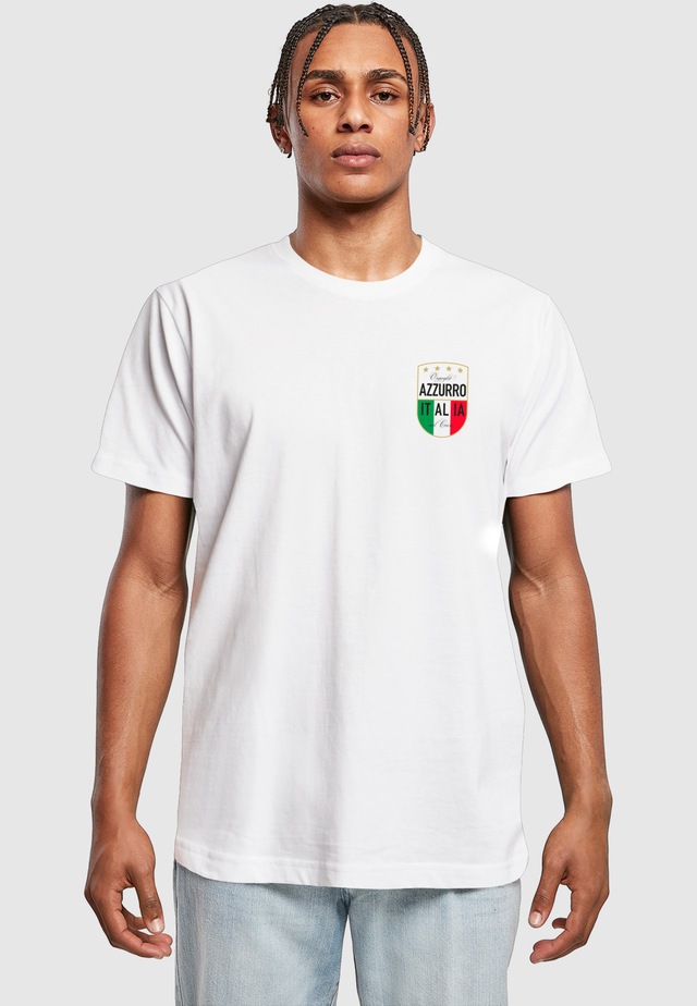 MisterTee T-Shirt »MisterTee Azurro Italia Crest Tee« 1 Stk.