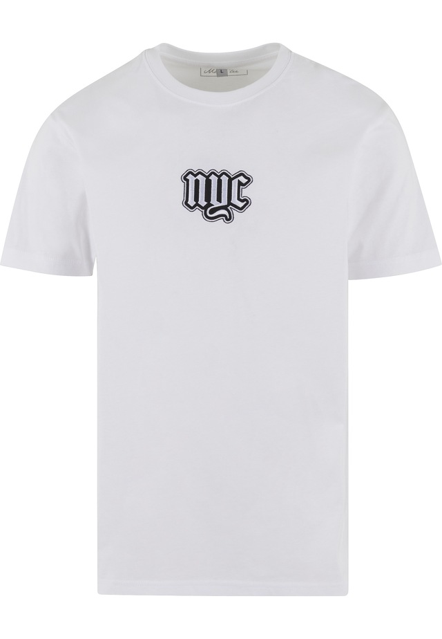 MisterTee T-Shirt »MisterTee NYC Old English Wording Patch Tee« 1 Stk.