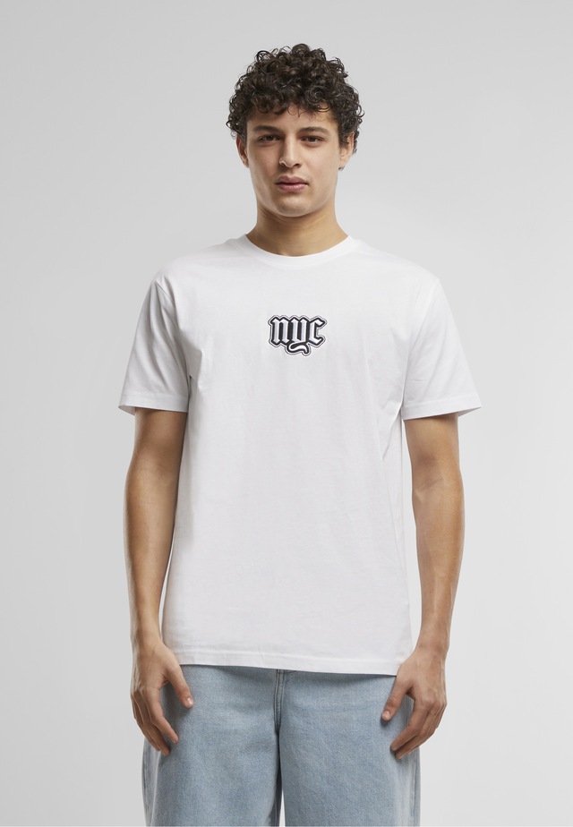 MisterTee T-Shirt »MisterTee NYC Old English Wording Patch Tee« 1 Stk.