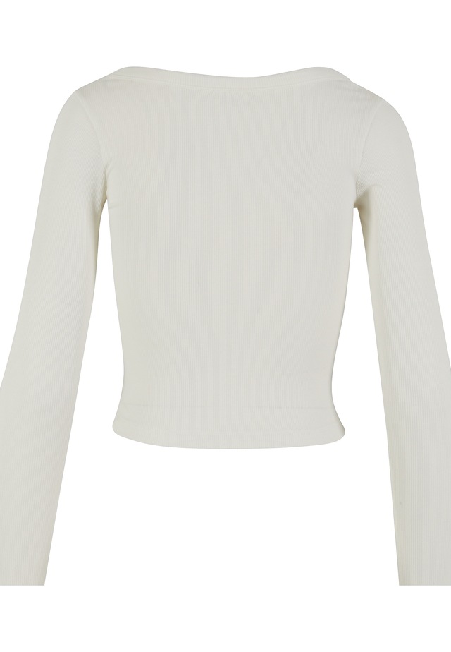 URBAN CLASSICS Longsleeve »Urban Classics Ladies Rib Jersey Wide Neck Longsleeve« 1