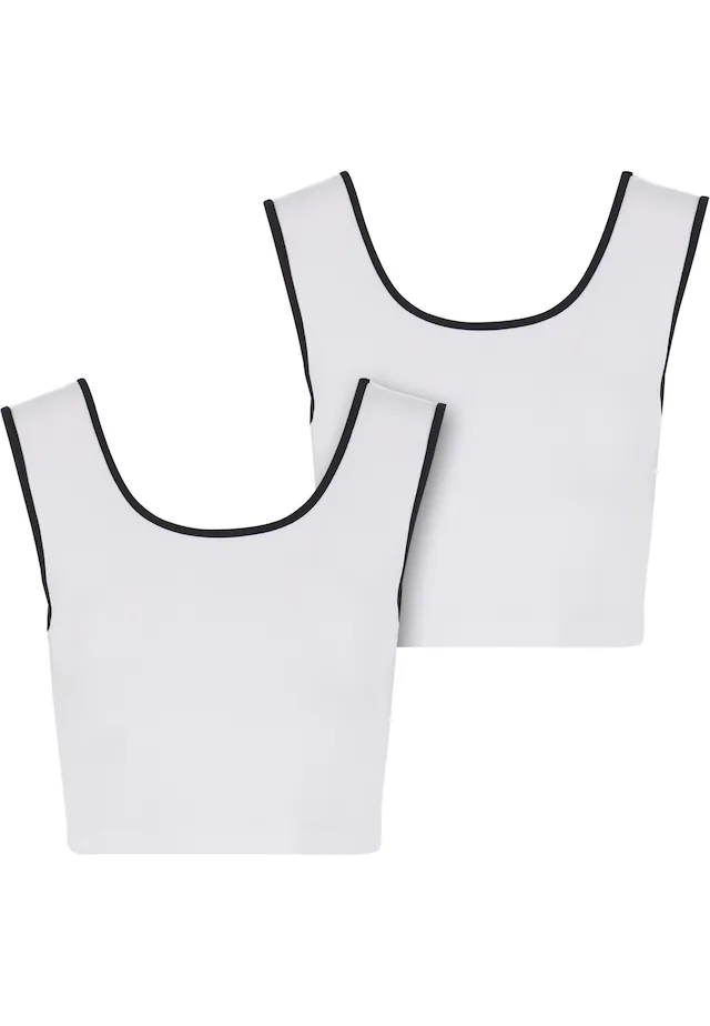 URBAN CLASSICS T-Shirt »Urban Classics Ladies Contrast Cropped Top« 1 Stk.