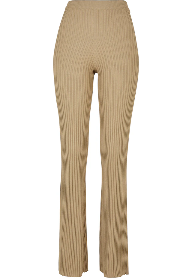 URBAN CLASSICS Leggings »Urban Classics Damen Ladies Flared Rib Knit Leggings«