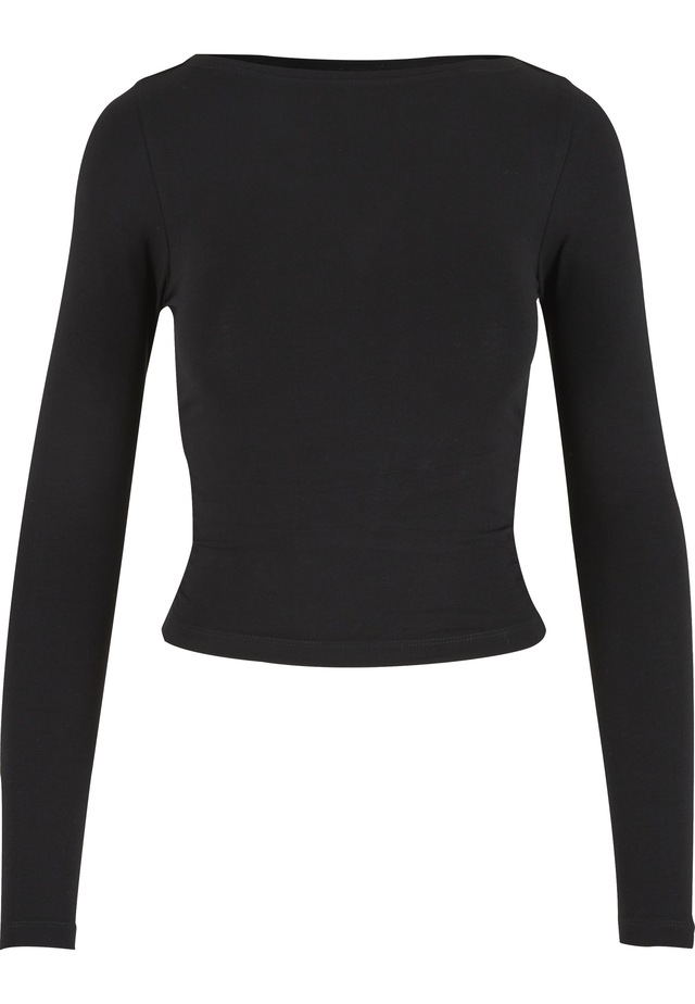 URBAN CLASSICS Longsleeve »Urban Classics Ladies Ruffled Super Slim Longsleeve« 1