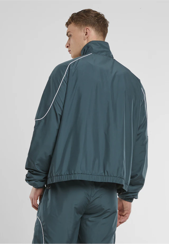 URBAN CLASSICS Trainingsjacke »Urban Classics Piped Panel Trackjacket« 1 Stk. tlg. ohne Kapuze
