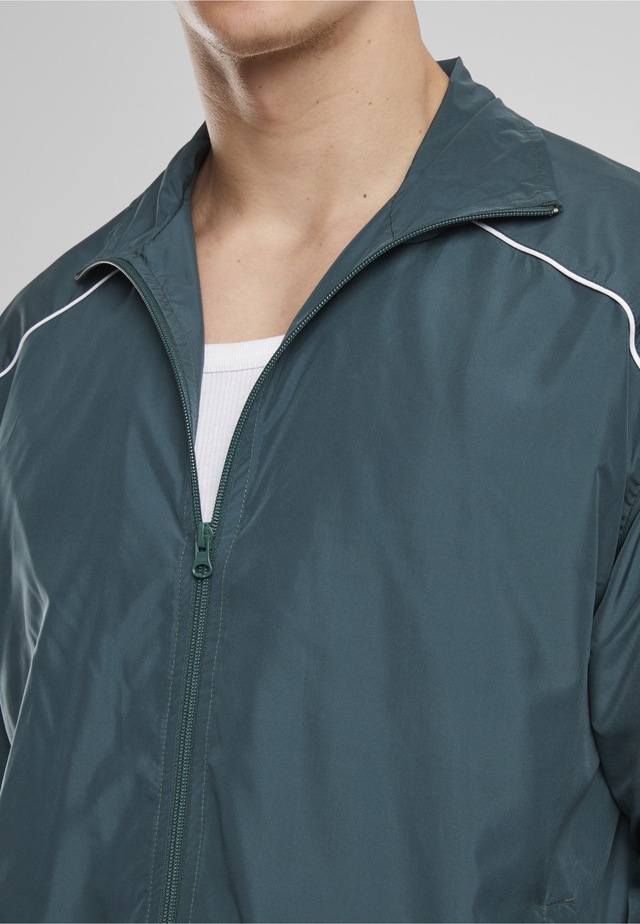URBAN CLASSICS Trainingsjacke »Urban Classics Piped Panel Trackjacket« 1 Stk. tlg. ohne Kapuze