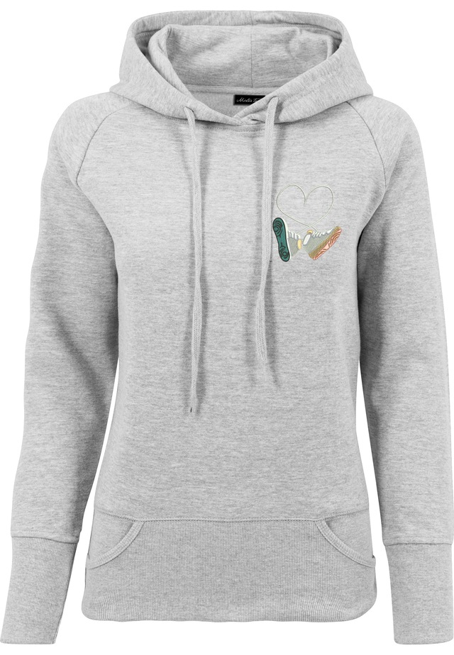 MisterTee Rundhalspullover »MisterTee Herren Damen Ladies Kicks Love EMB Hoody« 1 Stk.