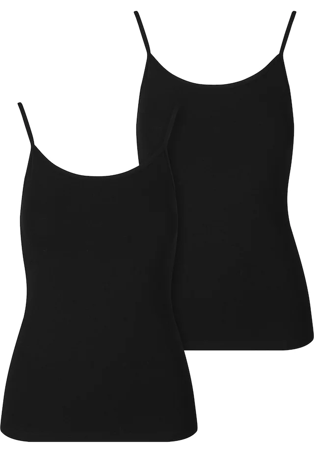 URBAN CLASSICS Achseltop »Urban Classics Ladies Basic Tank Top Cotton 2-Pack«