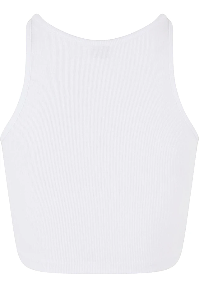 URBAN CLASSICS Tanktop »Urban Classics Ladies Organic Cropped Rib Top 2-Pack«
