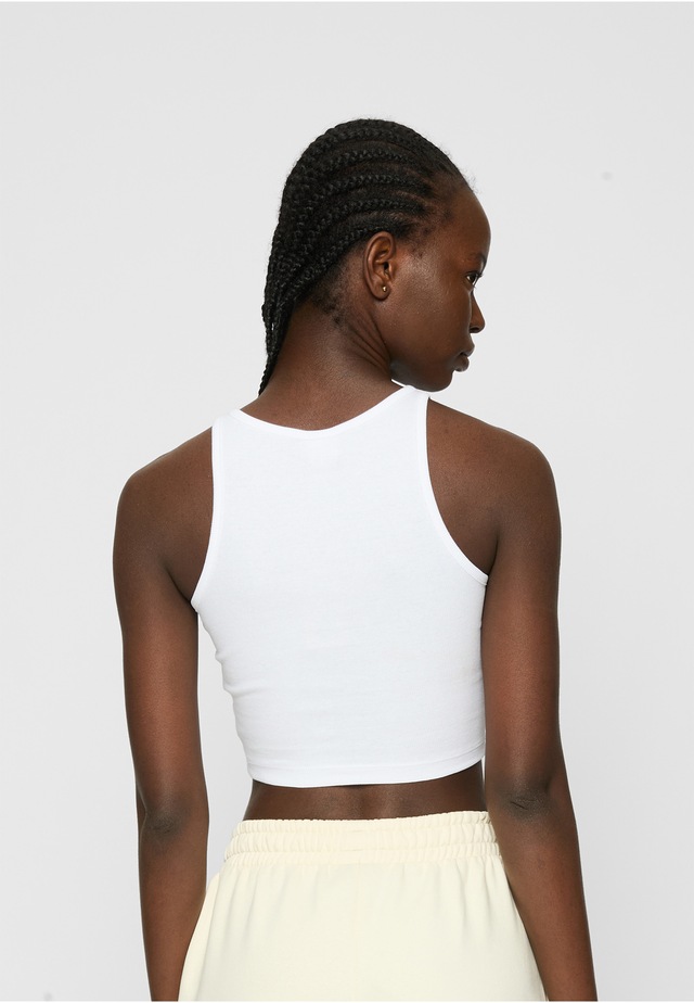 URBAN CLASSICS Tanktop »Urban Classics Ladies Organic Cropped Rib Top 2-Pack«