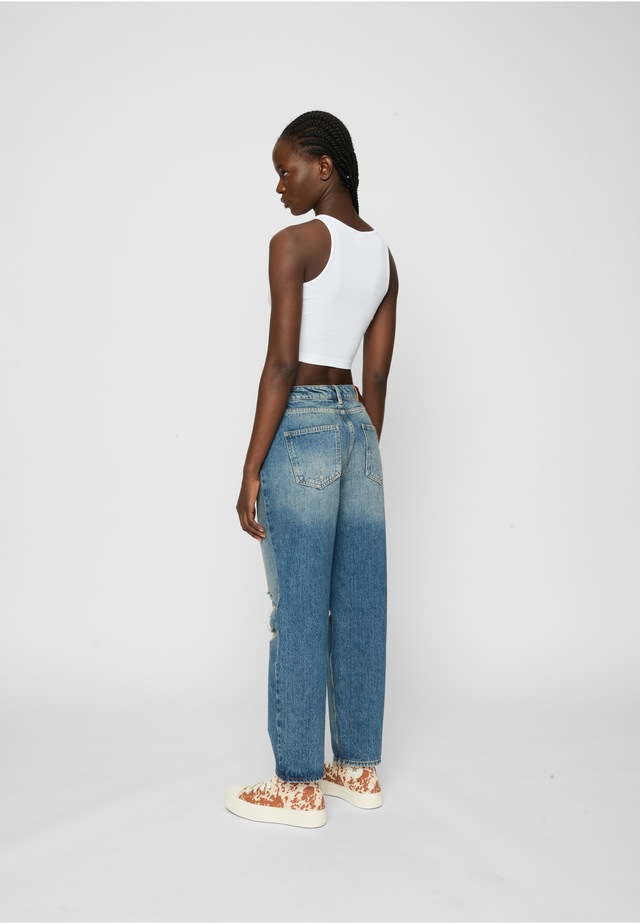 URBAN CLASSICS Tanktop »Urban Classics Ladies Organic Cropped Rib Top 2-Pack«