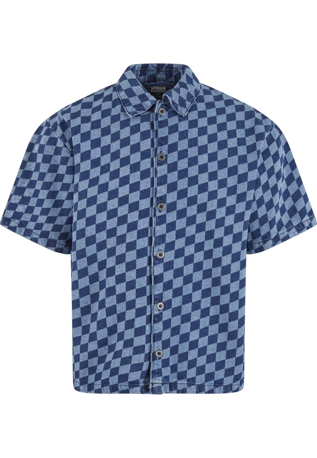 URBAN CLASSICS Flanellhemd »Urban Classics Laser Check Printed Boxy Shirt« 1 Stk.