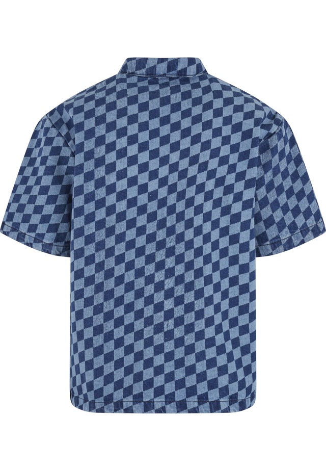 URBAN CLASSICS Flanellhemd »Urban Classics Laser Check Printed Boxy Shirt« 1 Stk.
