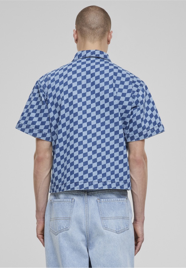 URBAN CLASSICS Flanellhemd »Urban Classics Laser Check Printed Boxy Shirt« 1 Stk.