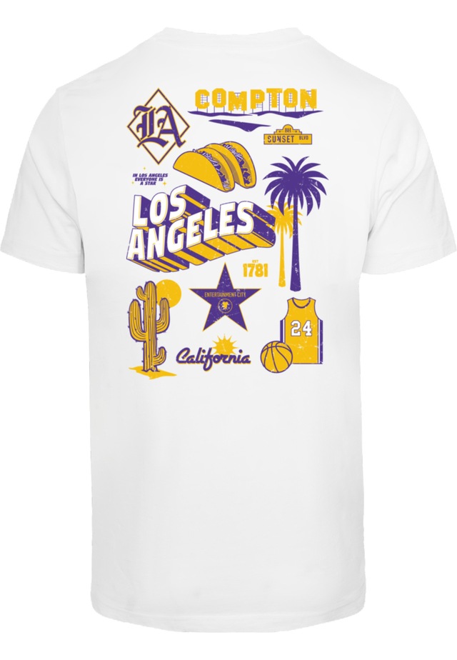 MisterTee T-Shirt »MisterTee Herren LA City Print Tee« 1 Stk.
