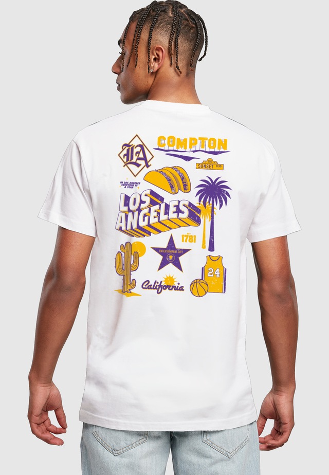 MisterTee T-Shirt »MisterTee Herren LA City Print Tee« 1 Stk.