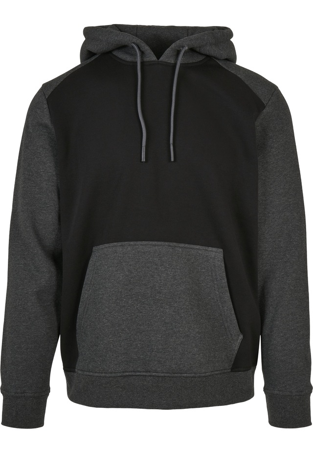 URBAN CLASSICS Rundhalspullover »Urban Classics Herren 2-Tone Fake Raglan Hoody« 1 Stk.
