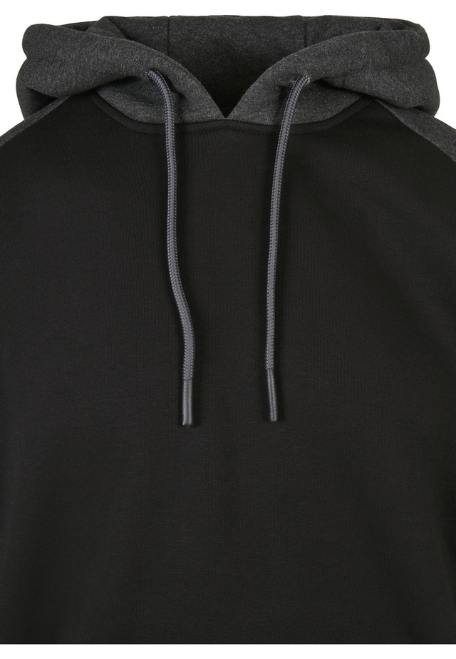URBAN CLASSICS Rundhalspullover »Urban Classics Herren 2-Tone Fake Raglan Hoody« 1 Stk.
