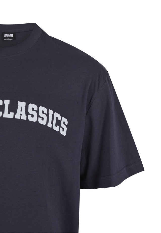 URBAN CLASSICS T-Shirt »Urban Classics UC College Logo Tall Tee« 1 Stk.