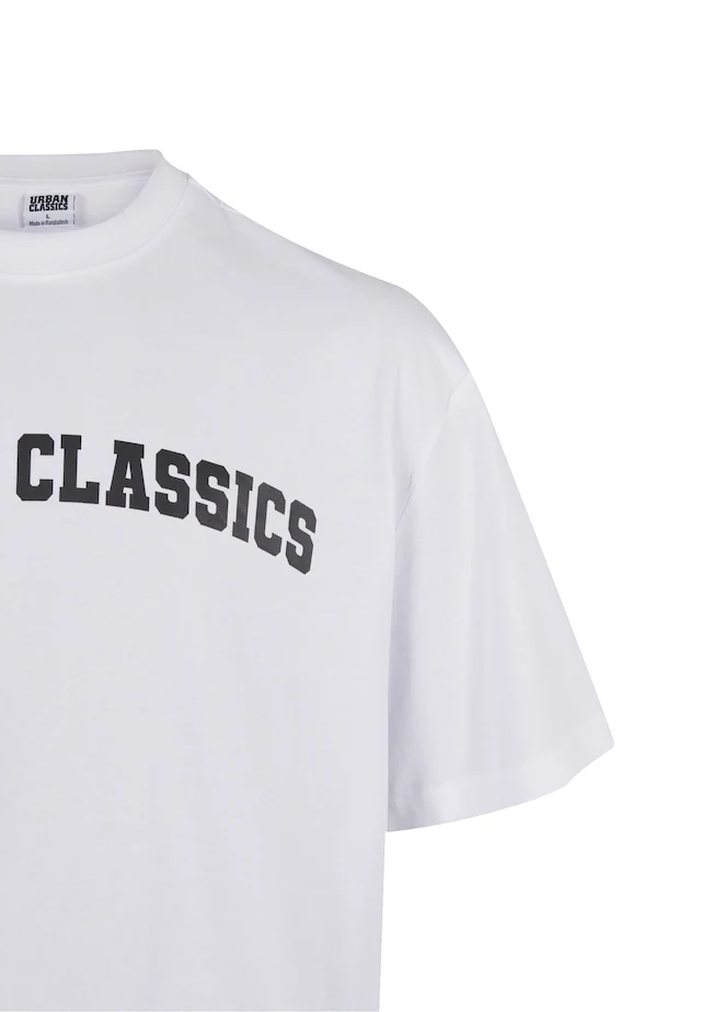 URBAN CLASSICS T-Shirt »Urban Classics UC College Logo Tall Tee« 1 Stk.