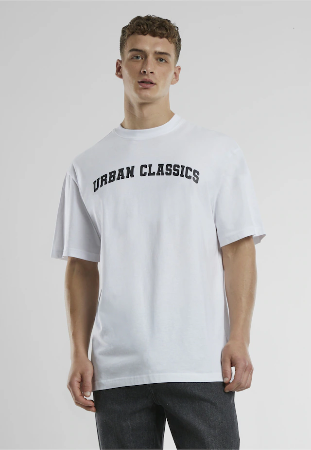 URBAN CLASSICS T-Shirt »Urban Classics UC College Logo Tall Tee« 1 Stk.