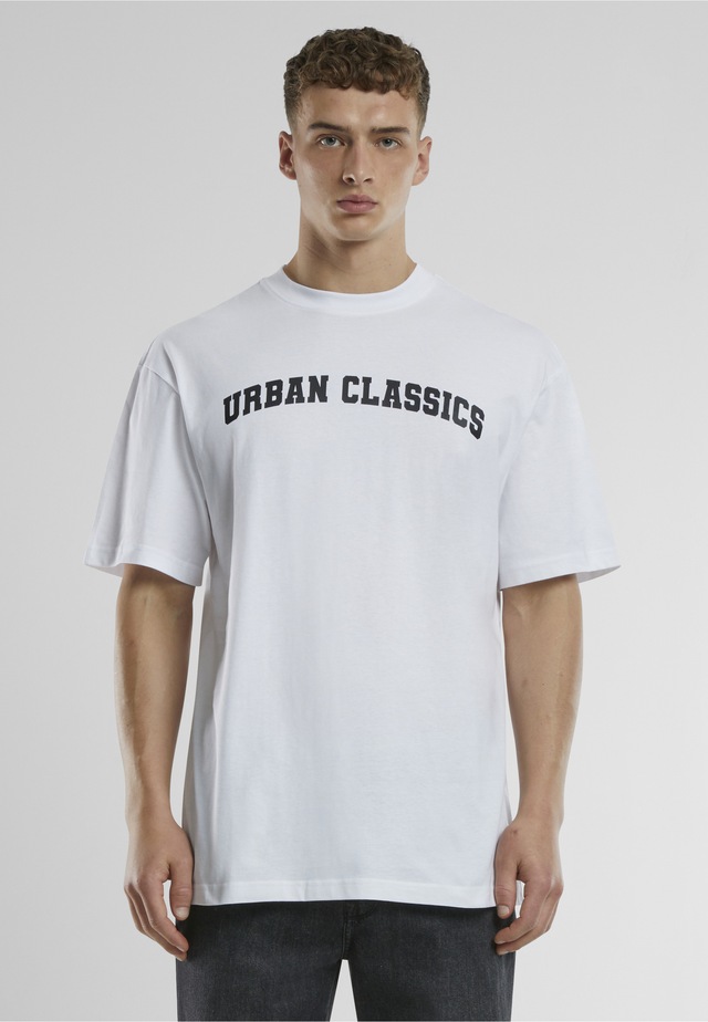 URBAN CLASSICS T-Shirt »Urban Classics UC College Logo Tall Tee« 1 Stk.