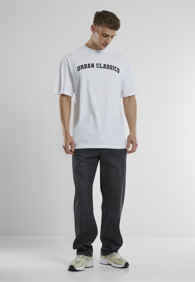 URBAN CLASSICS T-Shirt »Urban Classics UC College Logo Tall Tee« 1 Stk.