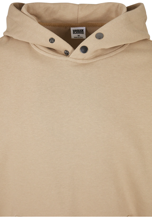 URBAN CLASSICS Rundhalspullover »Urban Classics Herren Snap Hoody« 1 Stk.